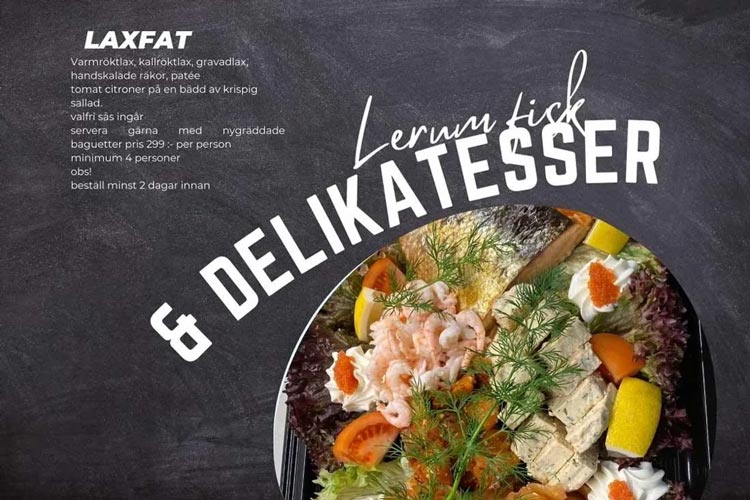 Rätter på cateringmenyn