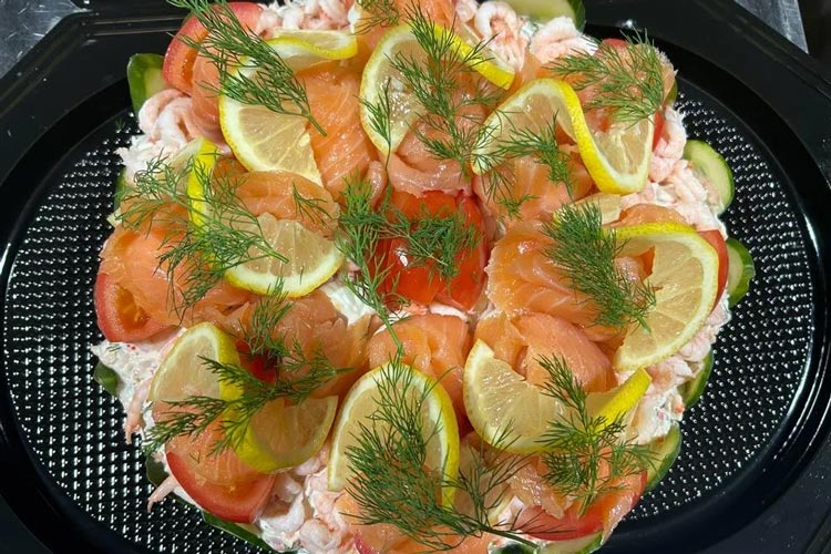 Rätter på cateringmenyn