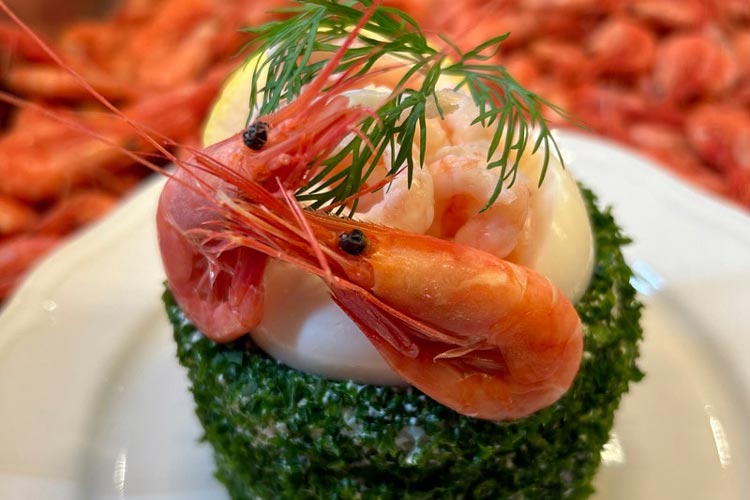 Räkbakelse för catering